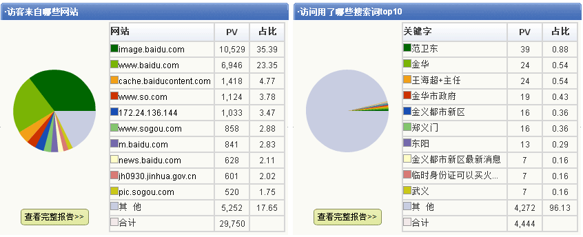 访问统计分析报告